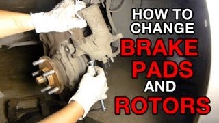 How to Change Brake Pads and Rotors on Scion tC Replace Worn Brake Pads Bleeding Toyota Cars [upl. by Aneev931]