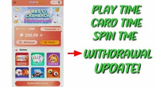 Update ng withdrawal sa playtime card time at spin time sa Gcash Glife Kailan kaya babalik [upl. by Sean786]