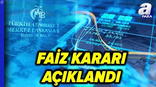 Merkez Bankası Mayıs Ayı Faiz Kararı Açıklandı l A Para [upl. by Elbart345]