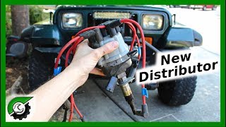 Jeep Wrangler Distributor Replacement [upl. by Naed]