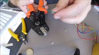 How to crimp jst wire with IWISS SN01BM Crimper Tool [upl. by Alaric]