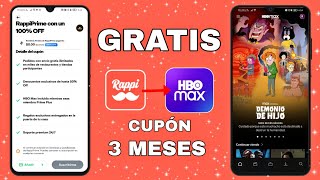 Como tener Rappi PRIME Plus  HBO Max GRATIS CUPON 2023 [upl. by Nicolette]