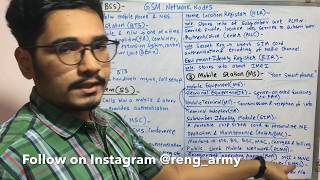 Wireless Technology  Tutorial 18  GSM Network Nodes [upl. by Gnanmas474]