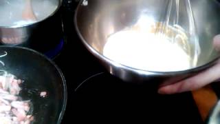 Faire des spaghetti carbonara  Recette sauce [upl. by Annaoy]