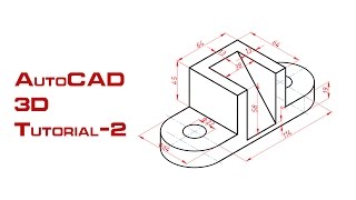 AutoCAD 3D Uygulama2 [upl. by Norre]