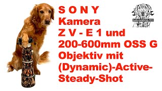 Sony ZVE1 Kamera und 200600mm OSS G Objektiv mit Dynamic Active Steady Shot Bildstabilisierung [upl. by Elrod422]