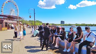 A HOT SUMMER DAY in KARAGANDA  Walking through the Central Park  Kazakhstan 4K [upl. by Doig]