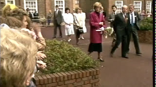 Princess Diana  Royal Visit  Kennington park Road estate  TN88126031 [upl. by Gerge726]