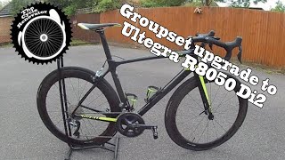 Di2 upgrade Giant TCR advance Group set upgrade to Di2 Ultegra R8050  THE CYCLE RENOVATOR [upl. by Edras282]