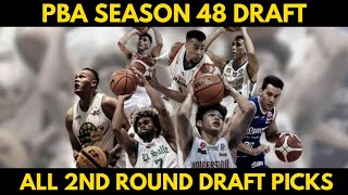 PBA DRAFT 2023 ALL 2ND ROUND PICKS [upl. by Novikoff]