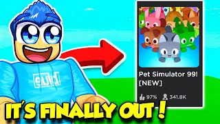 PET SIMULATOR 99 IS FINALLY OUT AND ITS AMAZING [upl. by Cianca]