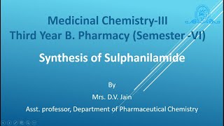 Synthesis Of Sulphanilamide [upl. by Drud]