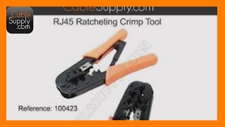 How to Use a RJ45 Modular Crimp Tool [upl. by Nagey]