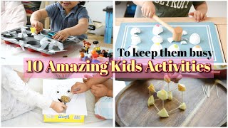 10 Simple Amazing KIDS ACTIVITY IDEAS to keep them entertained  2 years CHILDREN ACTIVITIES [upl. by Aenyl]