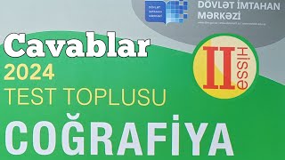 Coğrafiya yeni test toplusu cavabları 2ci hissə 2024 DİM [upl. by Attecnoc]