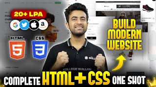 HTML amp CSS Full Course Beginners to Pro 2024  3 Mini Projects Included 🔥 Web Development Course [upl. by Aivull659]