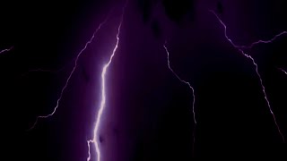 Purple Thunderstorm Heavy Lightning Background Video Effects HD [upl. by Buckie747]