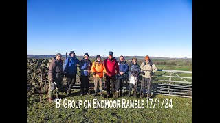 Sefton Road Ramblers B Group on Endmoor ramble 17 1 24 movie [upl. by Zielsdorf]