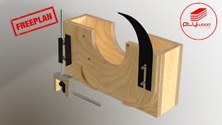 10 Build Table saw DIY using circular saw With lift mechanism FREEPLAN [upl. by Rusel90]