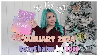 JANUARY 2024 BOXYCHARM BY IPSY UNBOXING IPSY UNBOXING JANUARY 2024 [upl. by Dinse582]