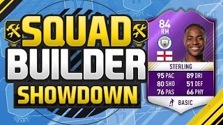 FIFA 17 SQUAD BUILDER SHOWDOWN PLAYER OF THE MONTH STERLING Purple Raheem Sterling Squad Duel [upl. by Dwight]