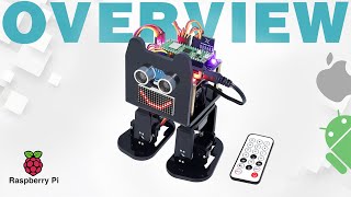 Freenove Bipedal Robot Kit for Raspberry Pi Pico W Compatible with Arduino IDE Overview [upl. by Esyak]