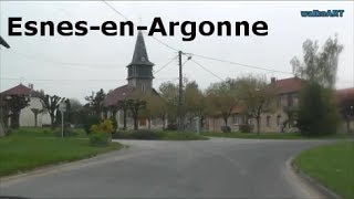 Das Dorf quotEsnesenArgonnequot  Village near quotMortHommequot amp Côte 304  Battlefield Verdun 191418 [upl. by Morganstein]