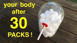 How Smoking 30 PACKS of Cigarettes Wrecks Your Lungs ● You Must See This [upl. by Fleischer]