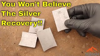 Smelting Pure Silver From Industrial Scrap [upl. by Anahcar102]