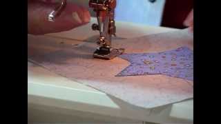 How to sew simple fused applique with machine blanket stitch  Quilting Tips amp Techniques 017 [upl. by Boony268]