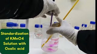 Standardization of Potassium Permanganate solution with oxalic acid [upl. by Sands152]