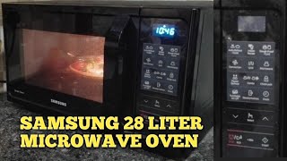 Samsung 28 liter microwave oven cooking Demo Make pizza in Convection Mode  samsung oven [upl. by Ennaeerb445]