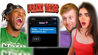 Rose Reacts to SIDEMEN PRANK TEXT ROULETTE [upl. by Caddric]