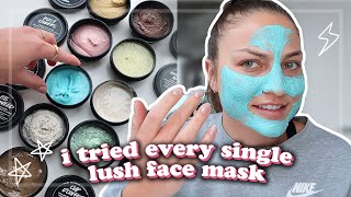 i tried every single LUSH face mask and this happened [upl. by Alexina714]