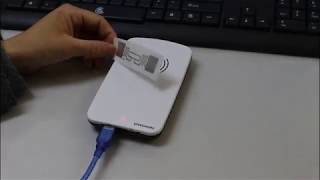 ISO18000 6C Gen2 RFID USB reader For Card writer and reader [upl. by Aynom]