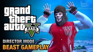 GTA 5  Play as the Beast Director Mode Gameplay [upl. by Rediah]