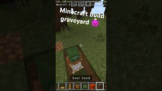 Minecraft build graveyard 😈  trending viral shorts minecraft [upl. by Hilliary]