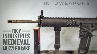 AR15 Upgrade 9 Troy Medieval Muzzle Brake [upl. by Hershell]