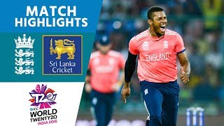 Classy Buttler 66 Sets Up England Win  ICC Mens WT20 2016  Sri Lanka vs England  Highlights [upl. by Di260]