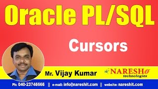 Cursors in PLSQL  Oracle PLSQL Tutorial Videos  MrVijay Kumar [upl. by Aneled518]