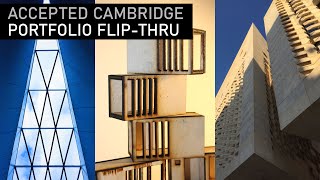 ACCEPTED Cambridge Architecture Portfolio FlipThrough [upl. by Allemaj812]