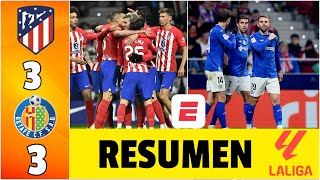 ATLÉTICO DE MADRID y GETAFE empataron 33 en un electrizante partido en Madrid  La Liga [upl. by Bearnard]