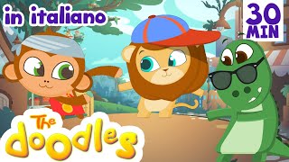 A Ram Sam Sam  30 minuti di Canzoni per bambini con i Doodles in Italiano [upl. by Gnol]