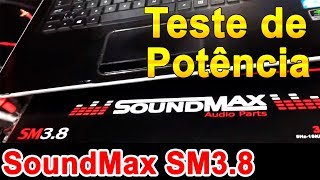 Teste de potência SOUNDMAX SM 38 3800 RMS em 60 hz [upl. by Ailed307]