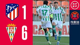 Resumen PrimeraFederación  Club Atlético de Madrid quotBquot 16 Córdoba CF  Jornada 13 Grupo 2 [upl. by Hildegaard]