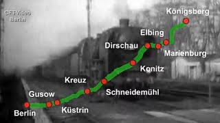 Die Ostbahn von Berlin nach Königsberg [upl. by Irtemed]