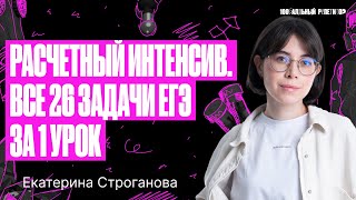 Расчетный интенсив Все 26 задачи ЕГЭ по химии за 1 урок  Екатерина Строганова [upl. by Malo]