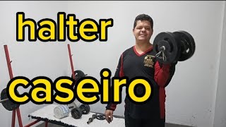 halter caseiro academiaemcasa1352 halteres caseiro ótima opção para treino [upl. by Amand]