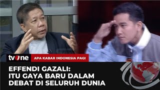 Effendi Gazali Soroti Gaya Gibran Clingakclinguk Cari Jawaban Mahfud MD  AKIP tvOne [upl. by Nitsyrk740]