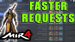 MIR4  Faster Requests How to Get Requests Done Fast Including Mining and Gathering [upl. by Ylekalb164]